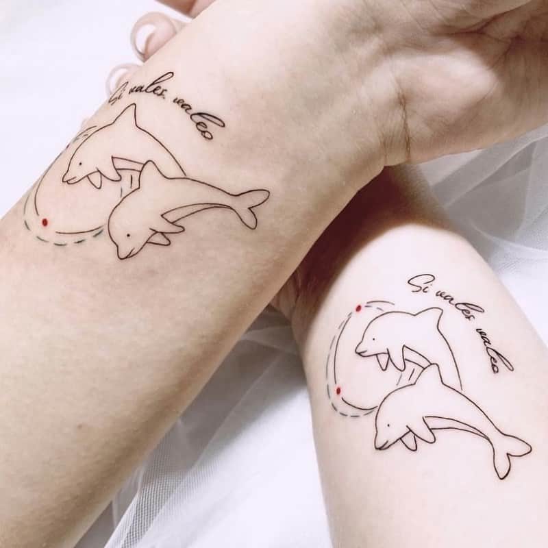 부산타투 서면타투 우정타투 돌고래타투