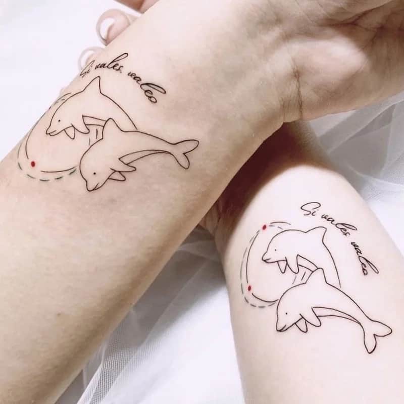 부산타투 서면타투 우정타투 돌고래타투