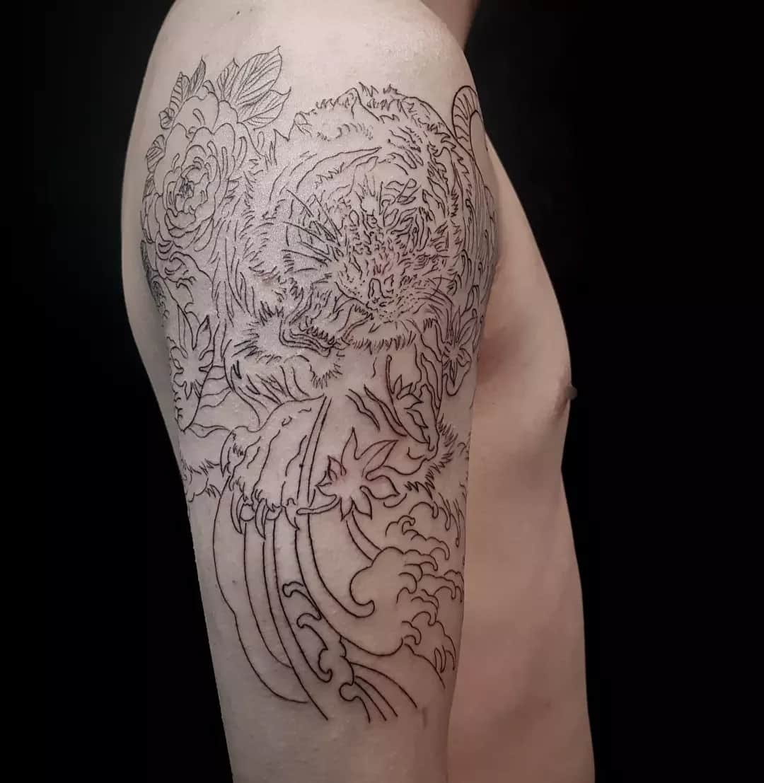 호랑이 이레즈미 (아래 견적참고 분할가능)