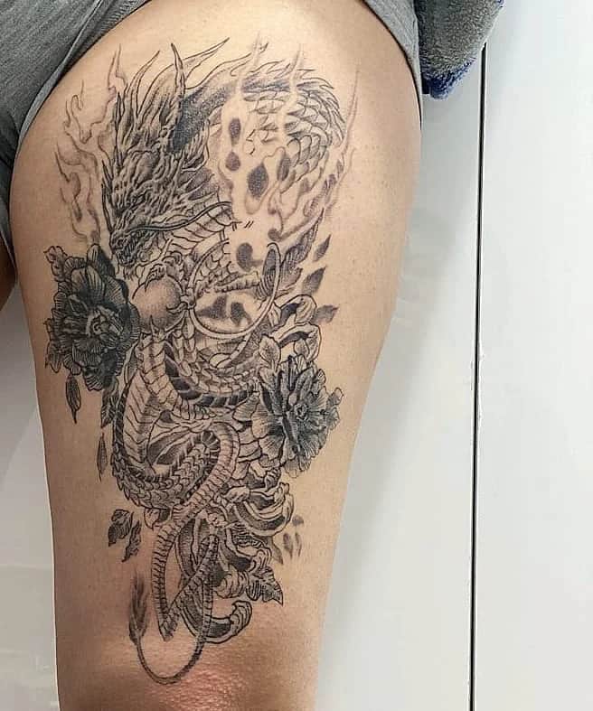 용과 꽃 (아래 견적참고 분할가능)