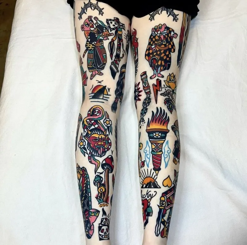 올드스쿨 긴다리