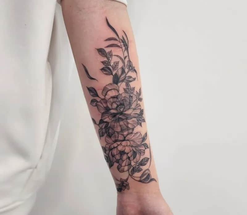 전주타투상처커버업꽃타투