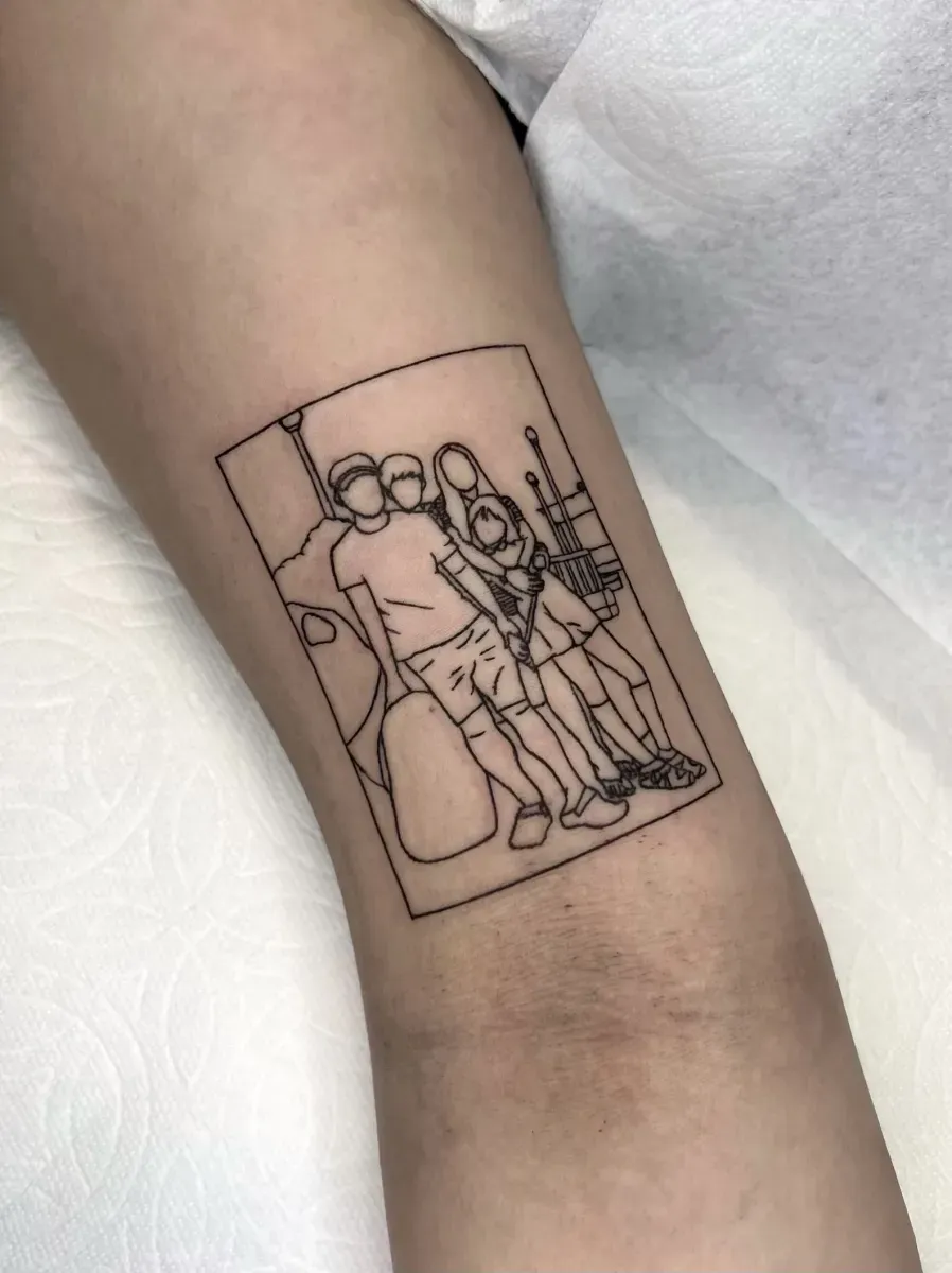 가족타투 라인워크