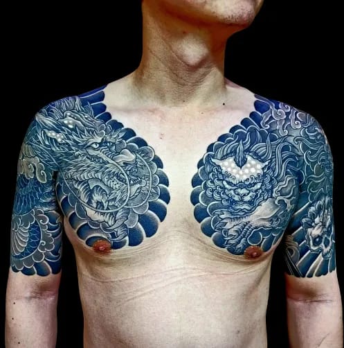 양쪽 가슴반팔 이레즈미