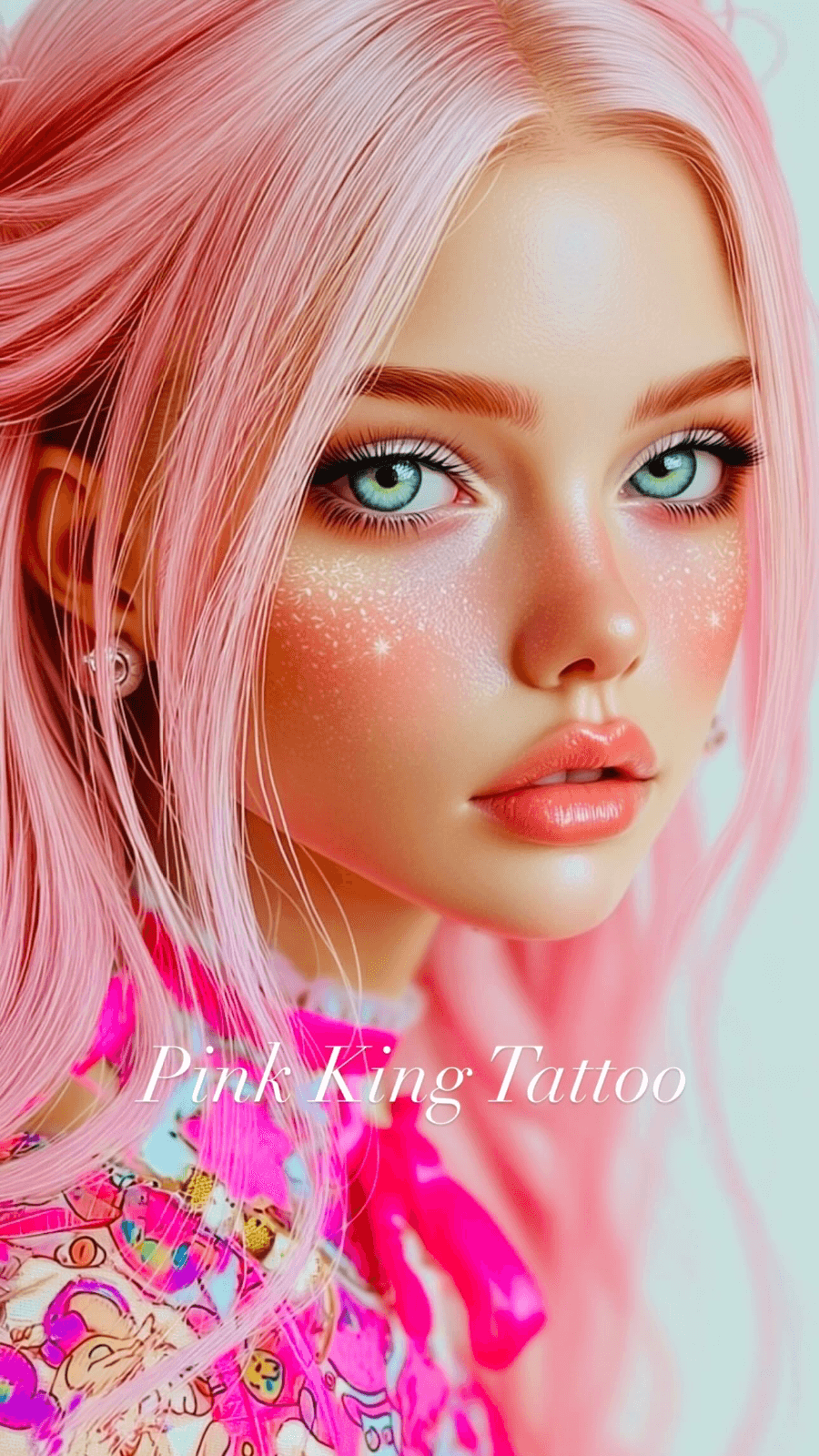 Pink King Tattoo