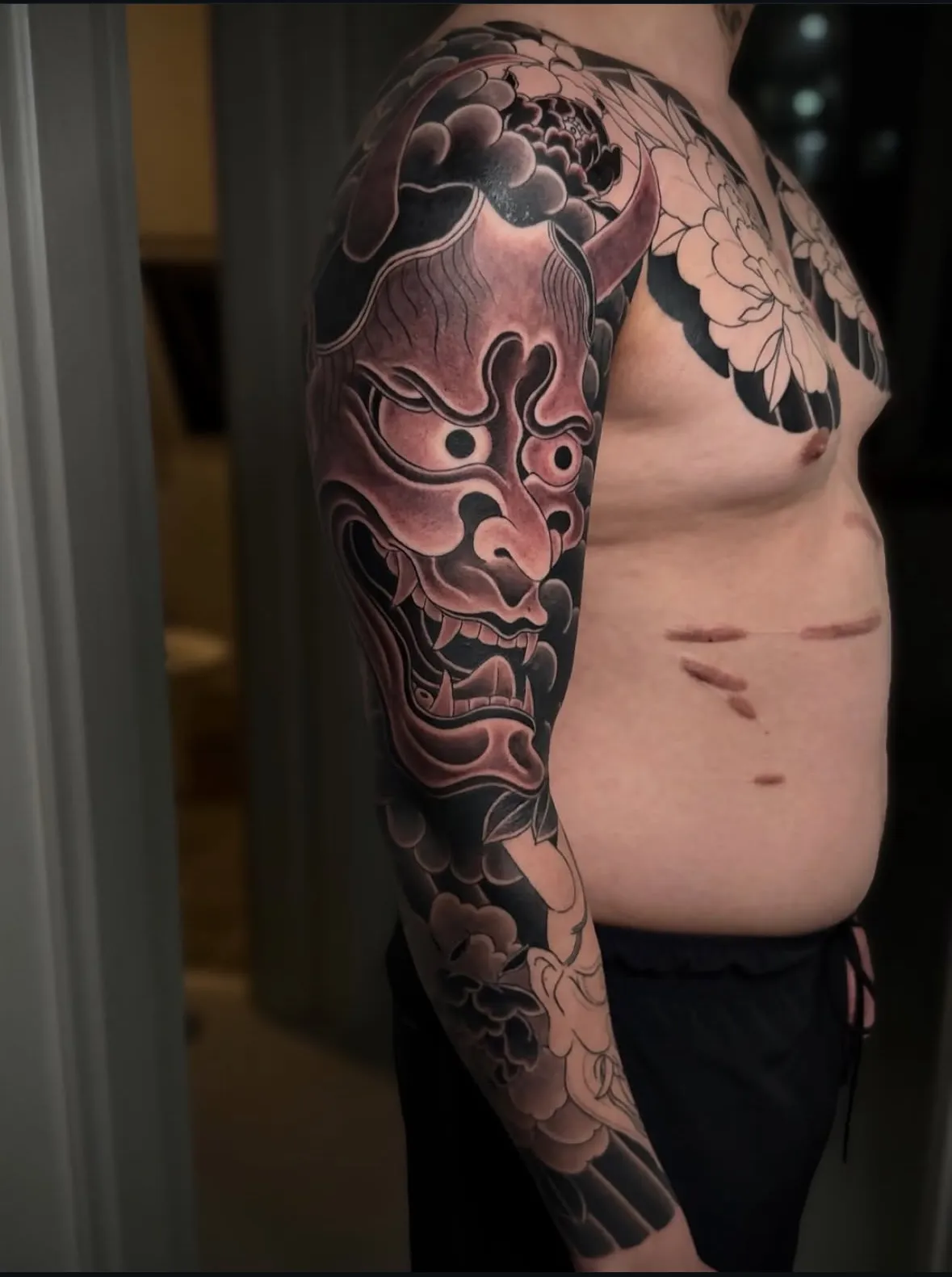 한야 목단 가슴긴팔