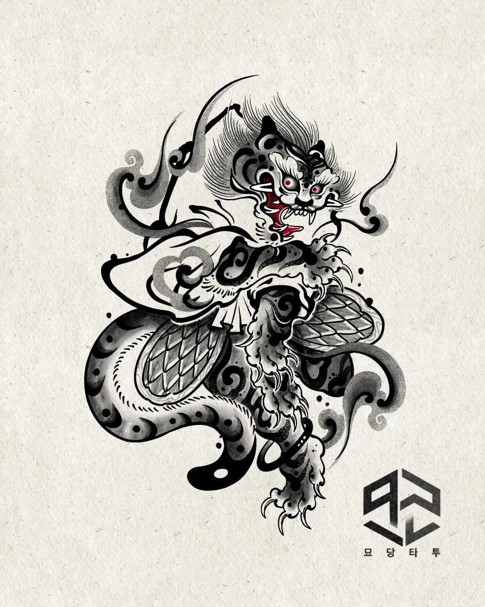 검은 호랑이 무사