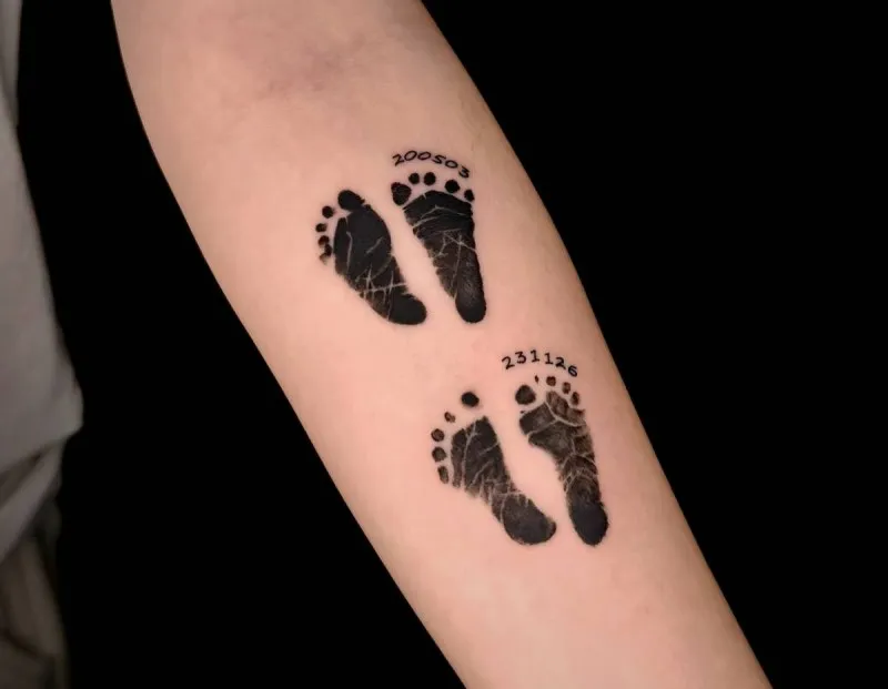 발도장&레터링 1개