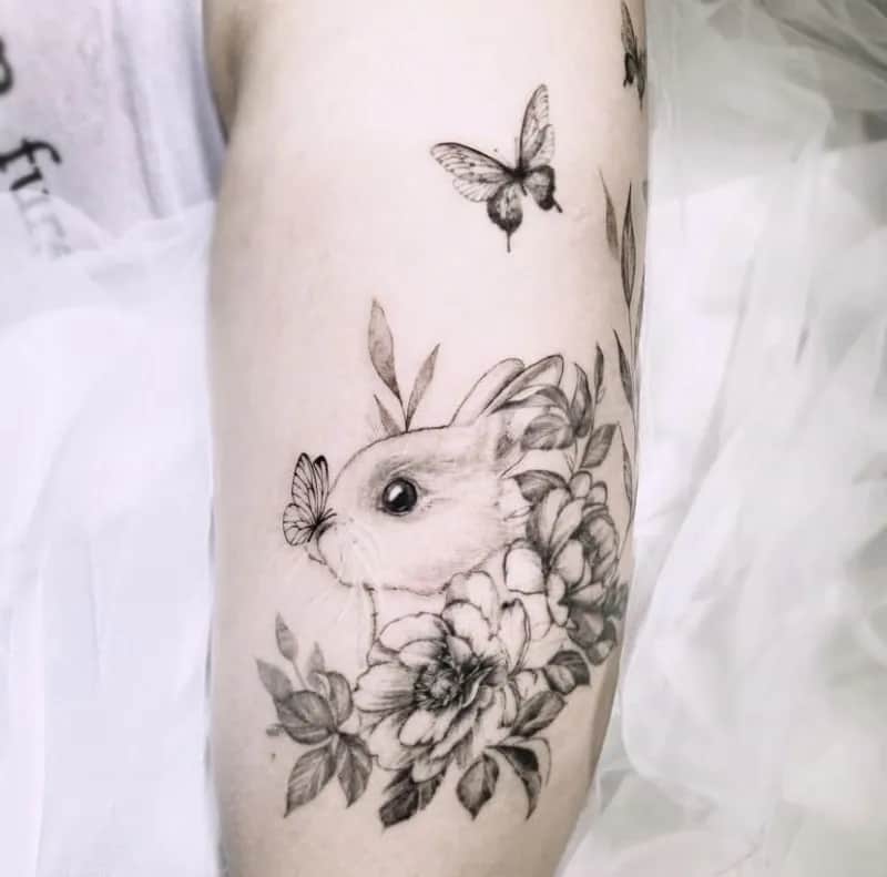 부산타투 서면타투 토끼타투 감성타투