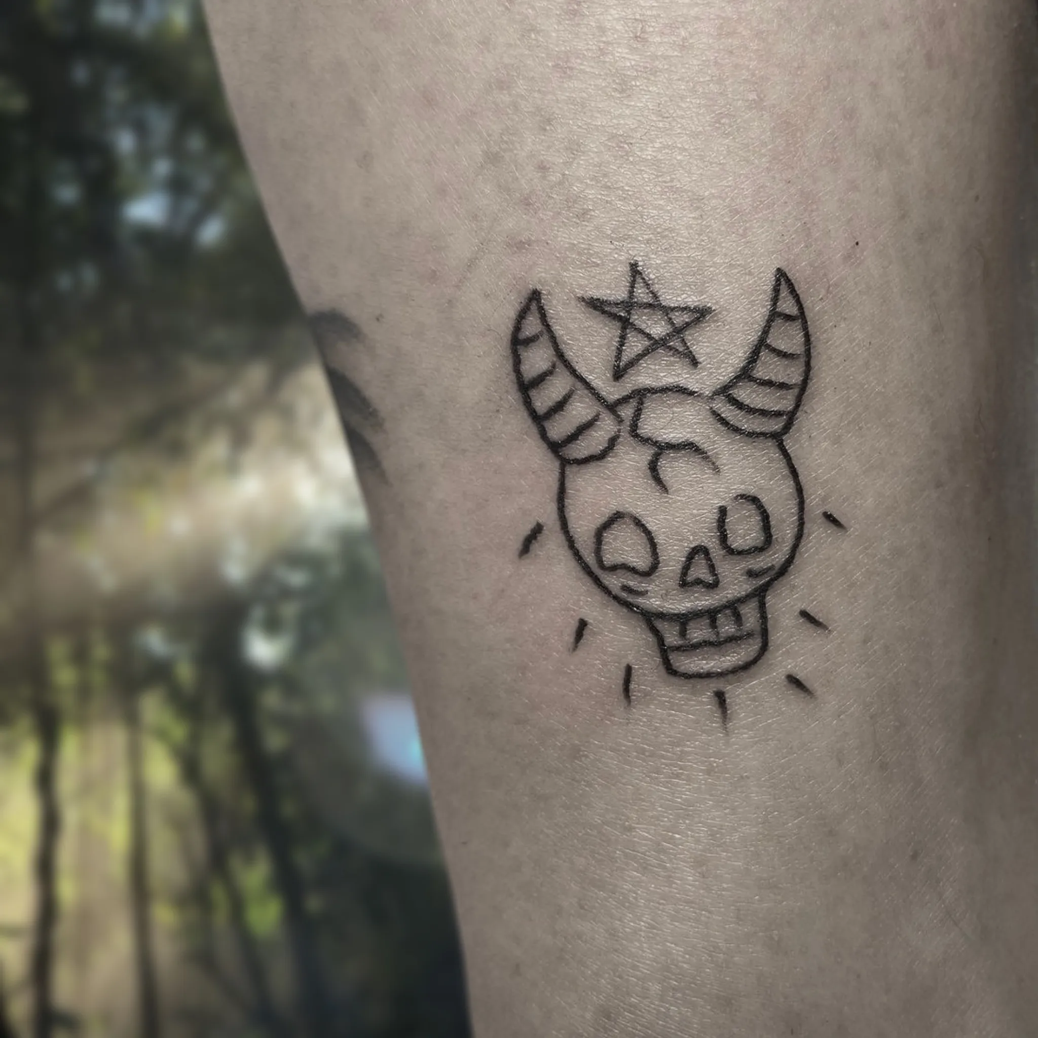 부산 미니 해골타투 - 1