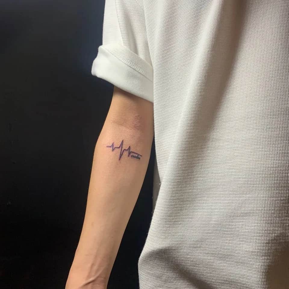 (인천타투/구월동타투)심장박동 타투
