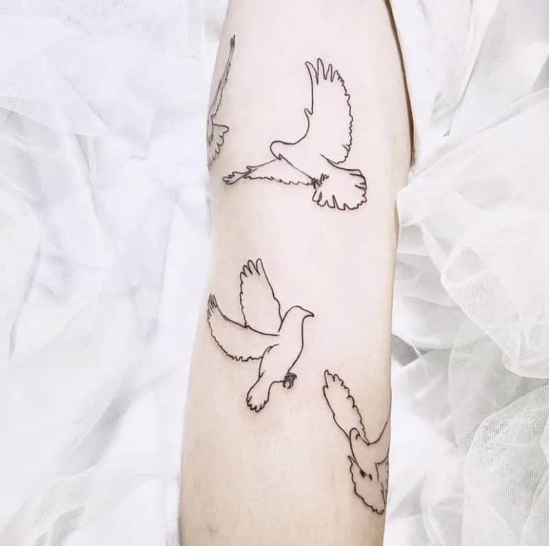 부산타투 서면타투 비둘기타투 감성타투 미니타투