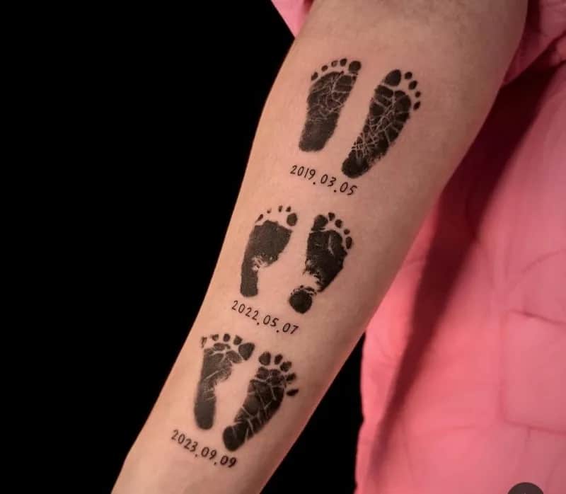 발도장&레터링 1개