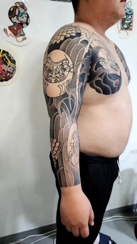 가슴긴팔 진행중, 대구타투, 대구이레즈미, 대구남구타투, 대구앞산, 대구타투샵, 대구이레즈미문의, yuye