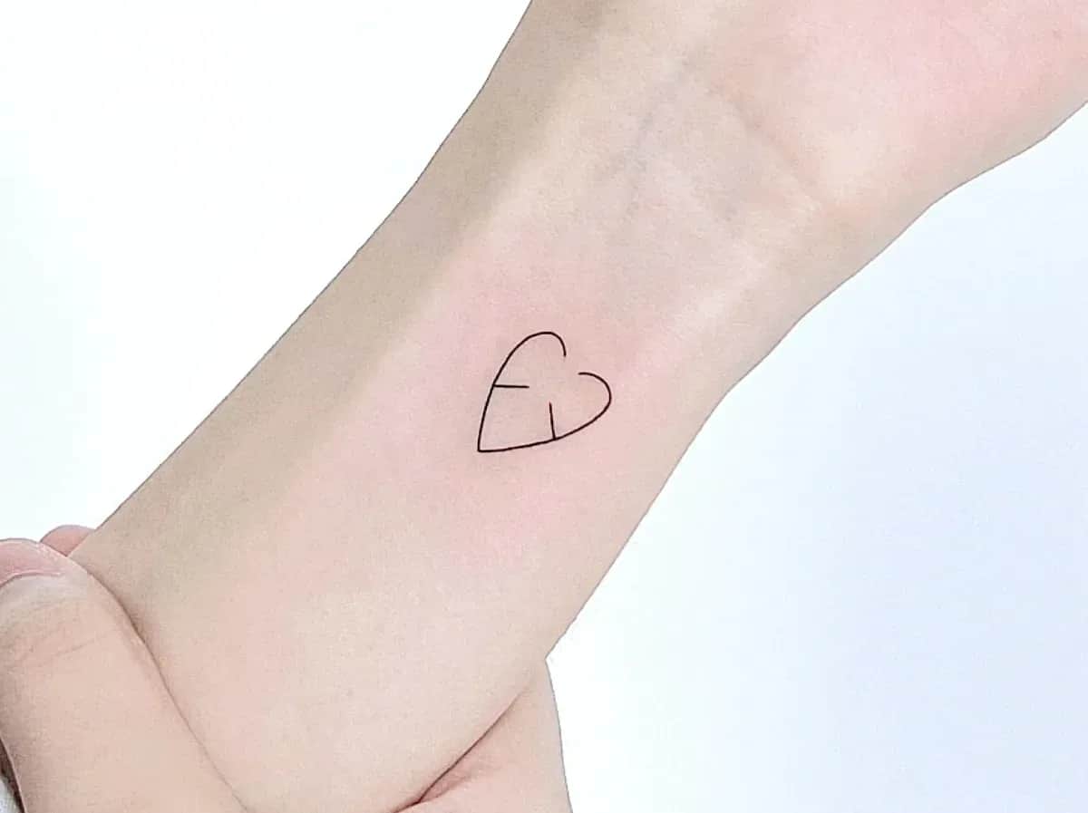 인천타투 주안타투 하트타투 갑골문자타투