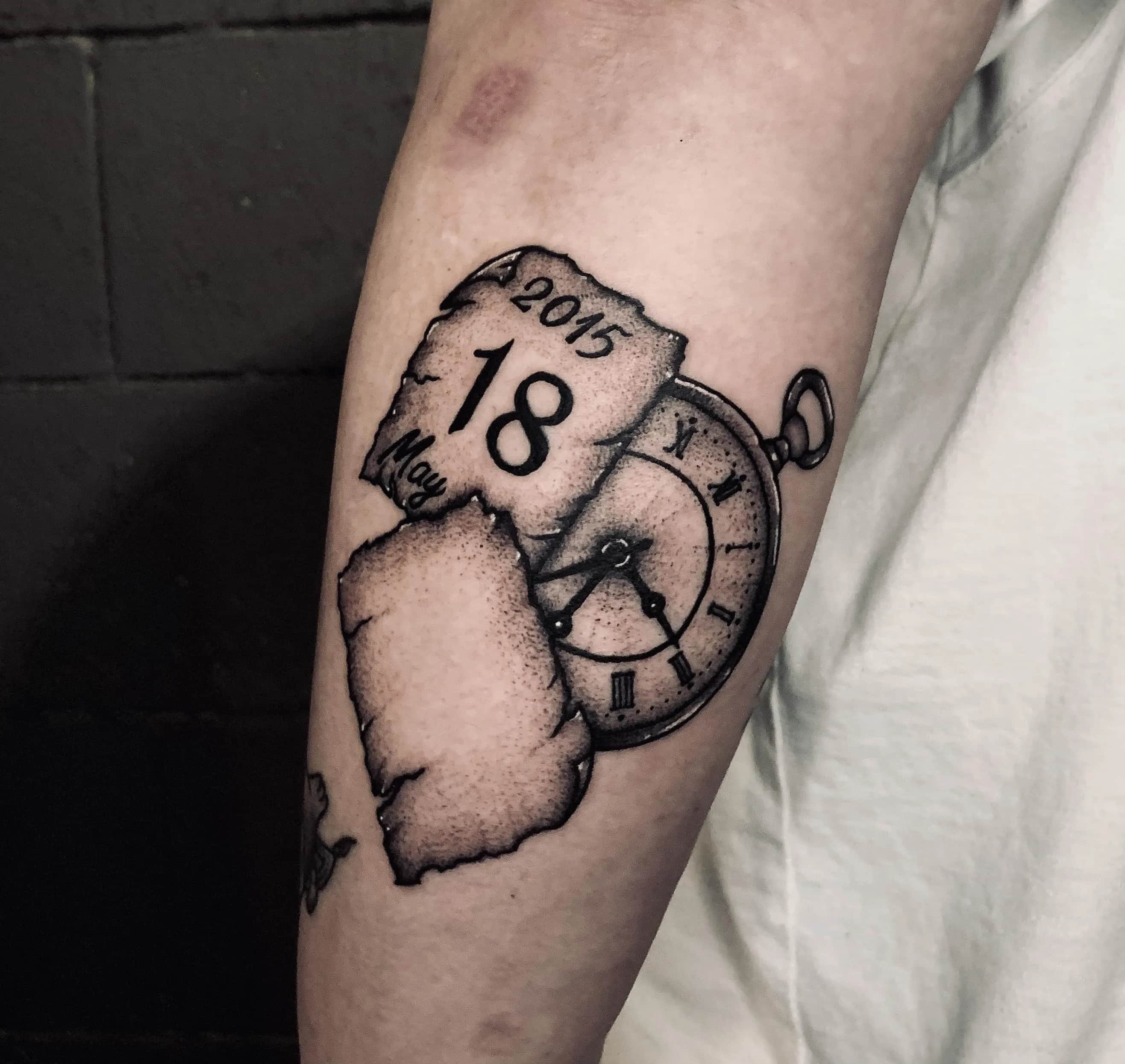 블랙워크 반려묘 타투