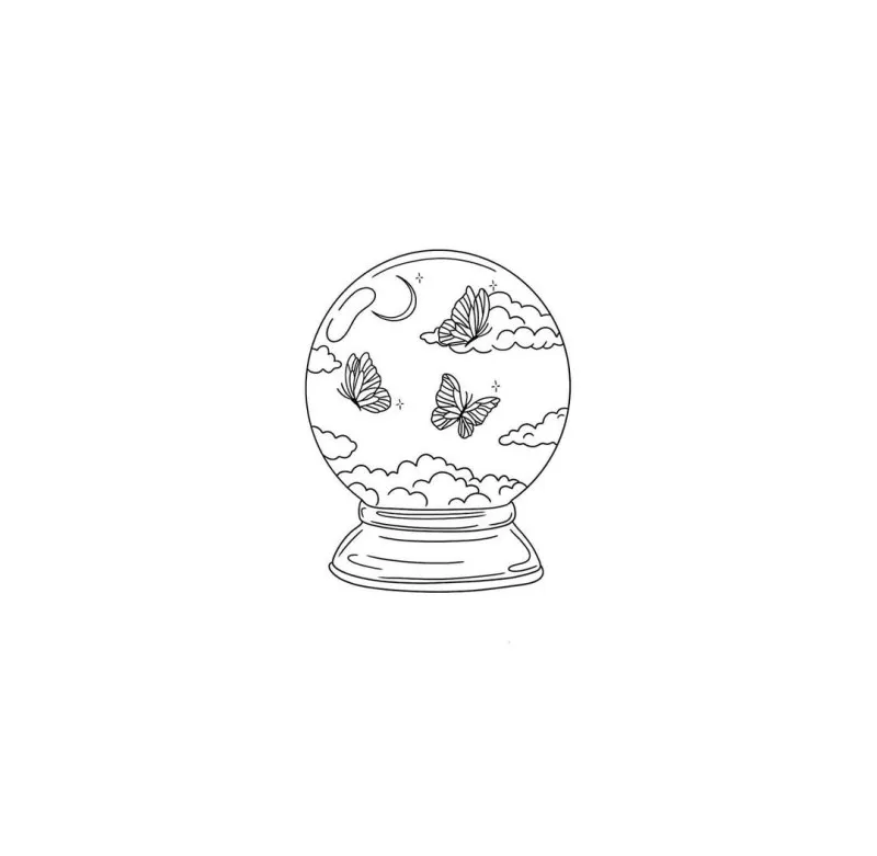 구슬타투,나비타투