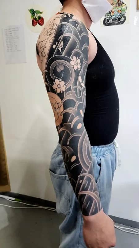 사쿠라후부키 긴팔 대구타투, 대구이레즈미, 대구타투문의, 대구이레즈미문의, 이레즈미, yuye, japanesetattoo, irezumi