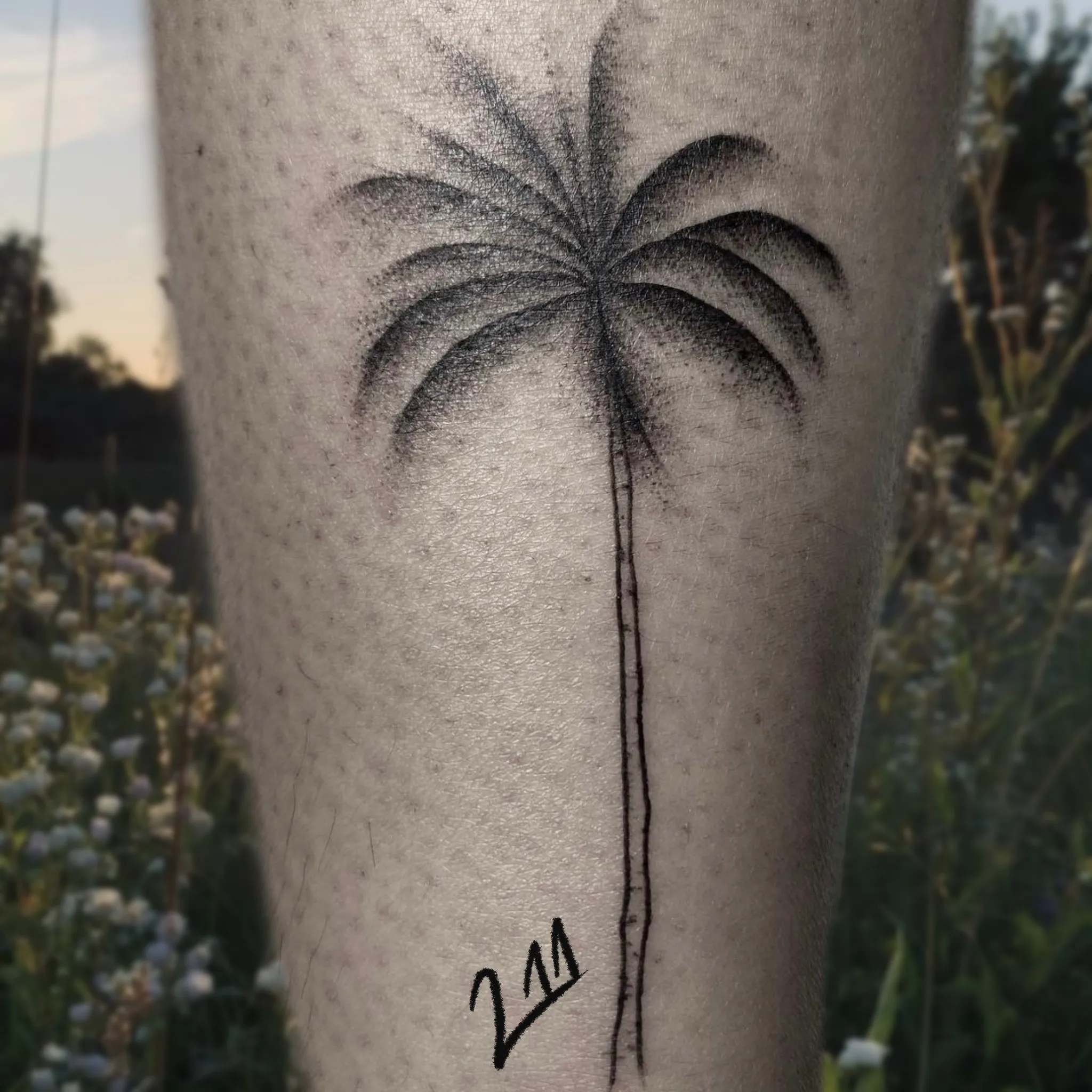 야자수 타투 - 1