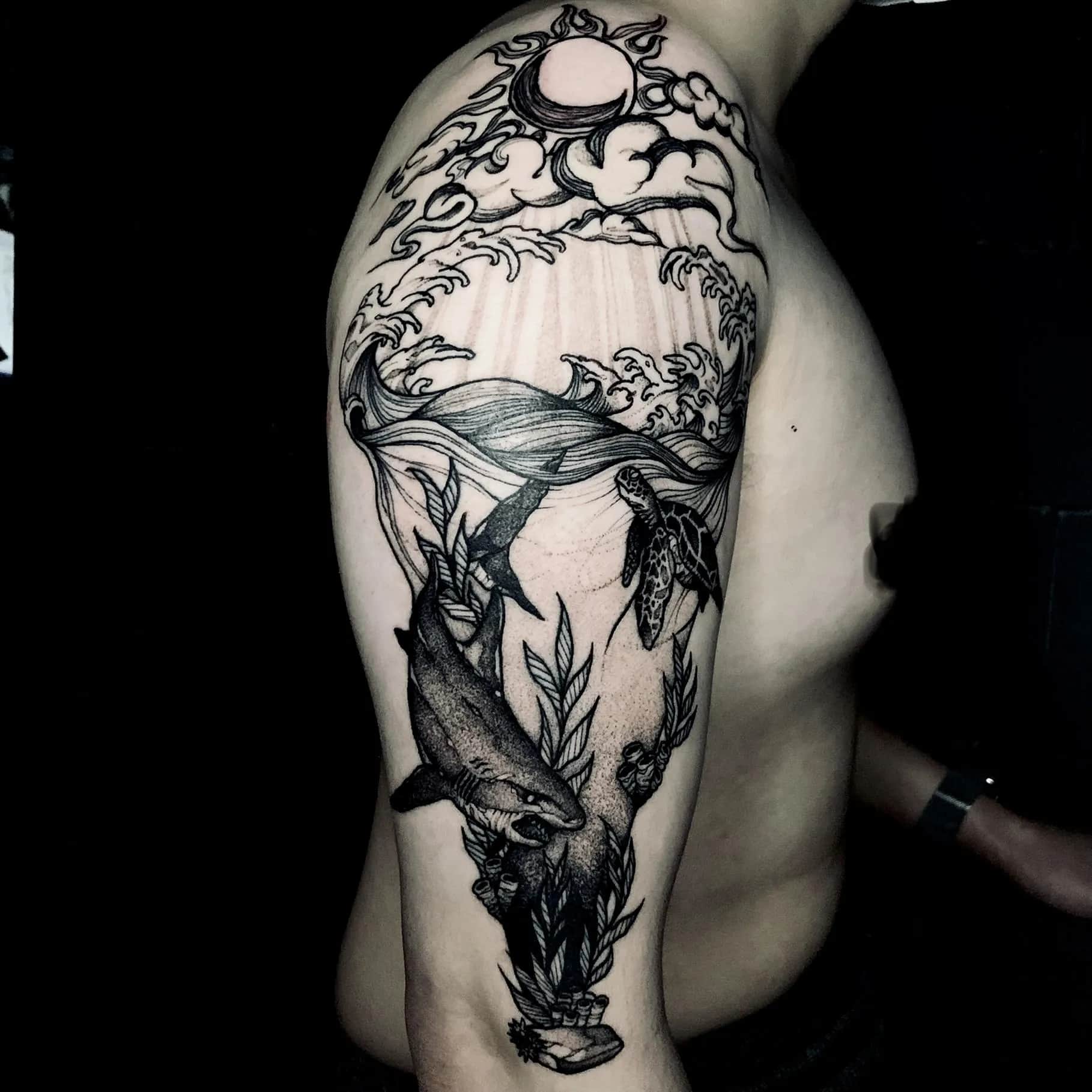 (인천타투/구월동타투)바다타투