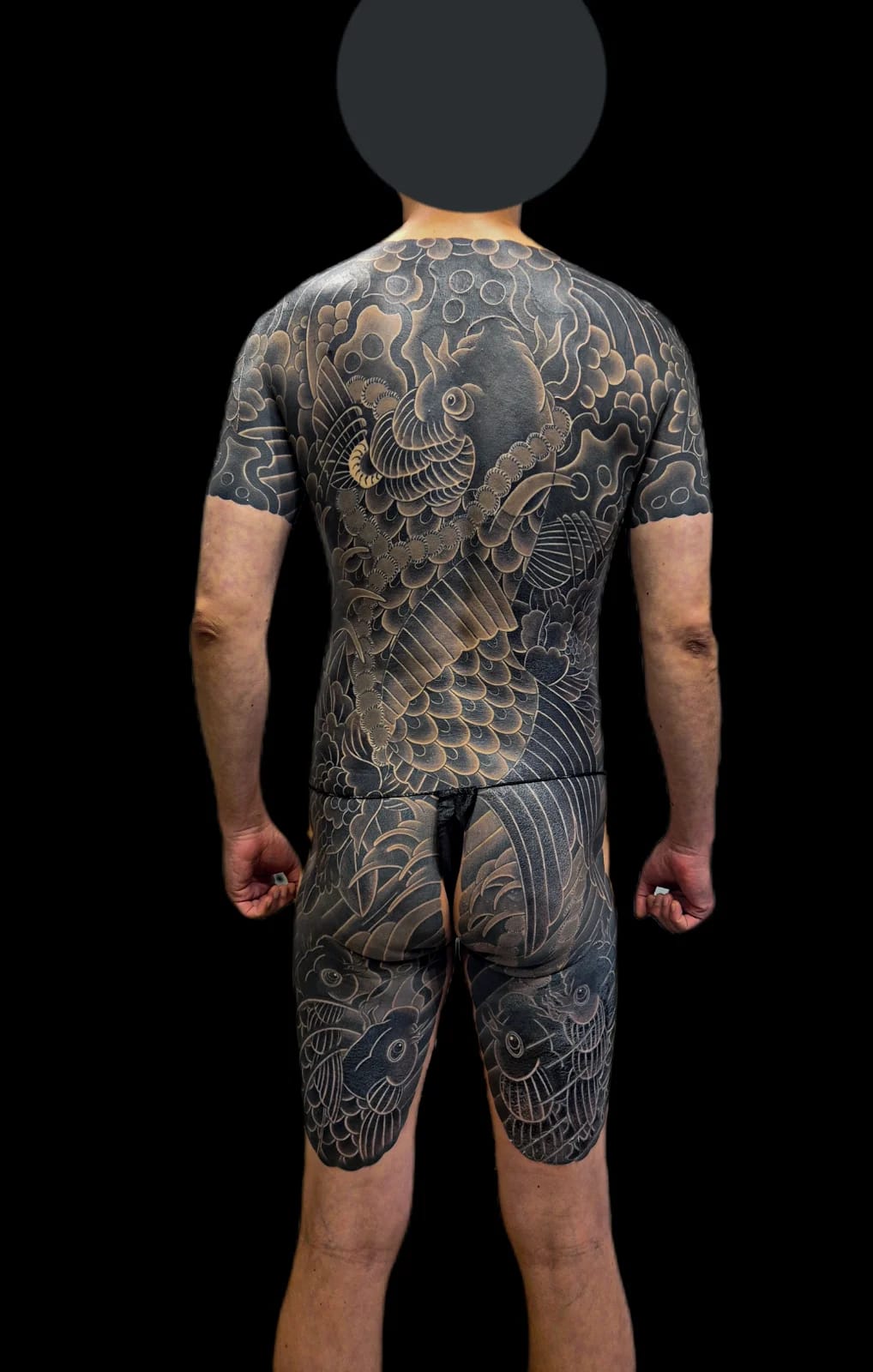 등벅지 커버업 완성. 대구이레즈미, 대구타투, 잉어타투, koifishtattoo.
