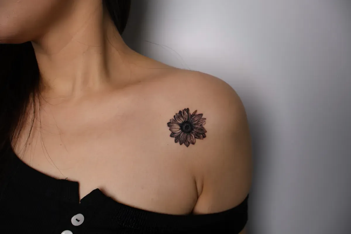 꽃 참고로 커버업타투