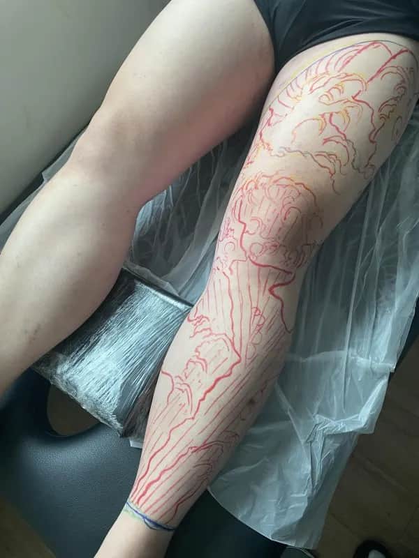 왼쪽 긴다리 이레즈미 프리핸드