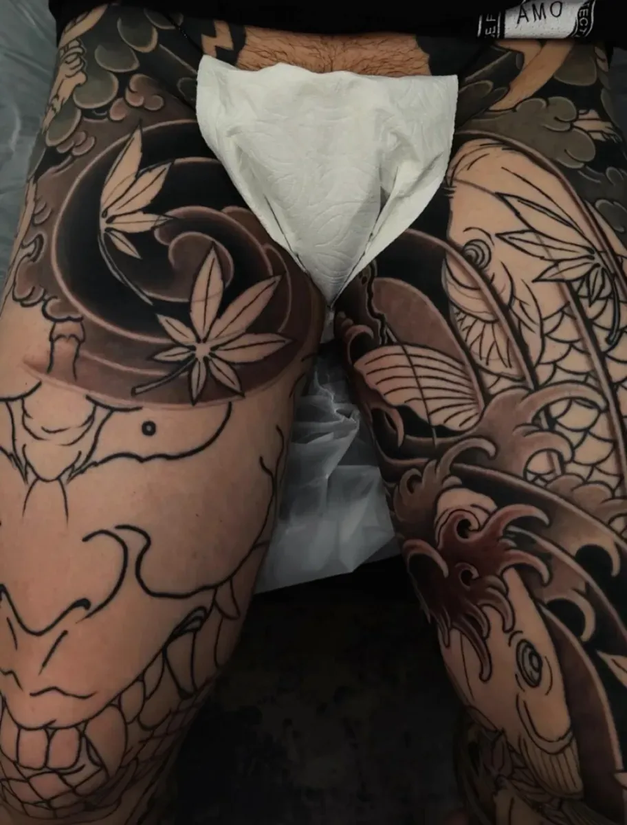 타샵라인 명암작업