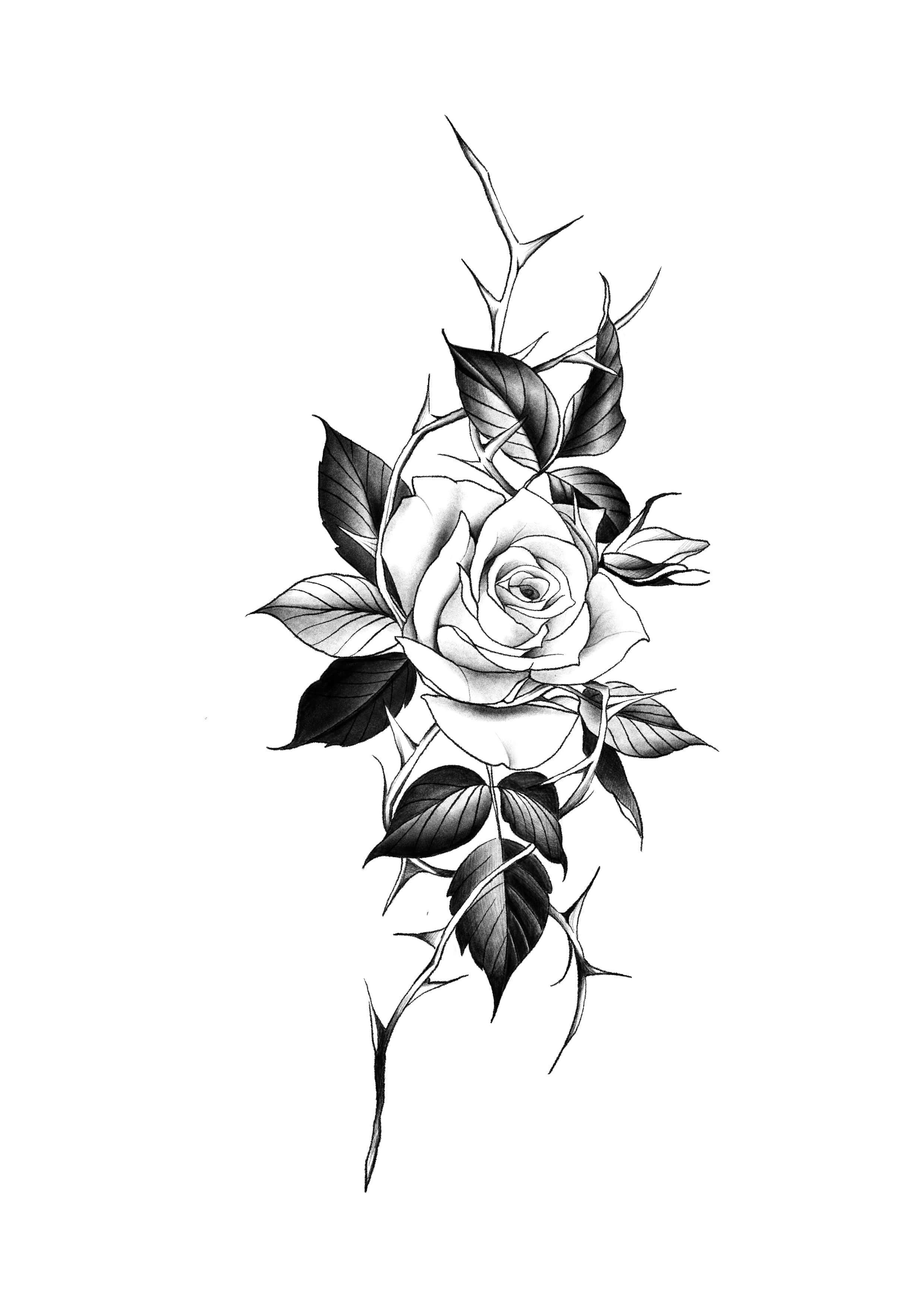 이벤트 도안 꽃타투 장미타투