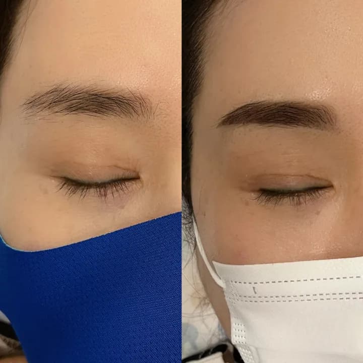 잔흔커버 화장눈썹