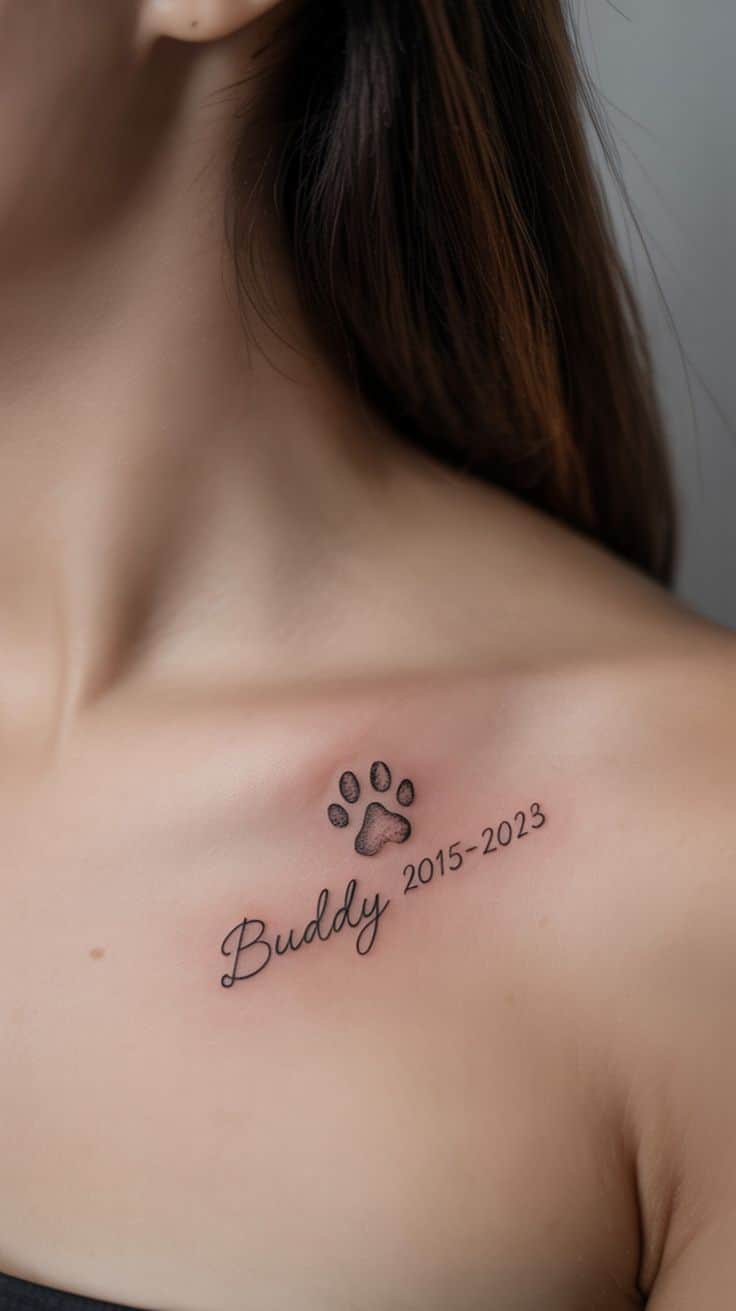 함께한 시간을 잊지 않도록 남긴 펫타투