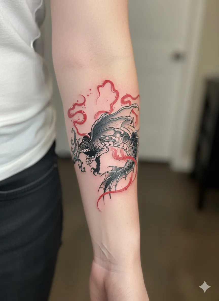 묘당타투 용 - 1