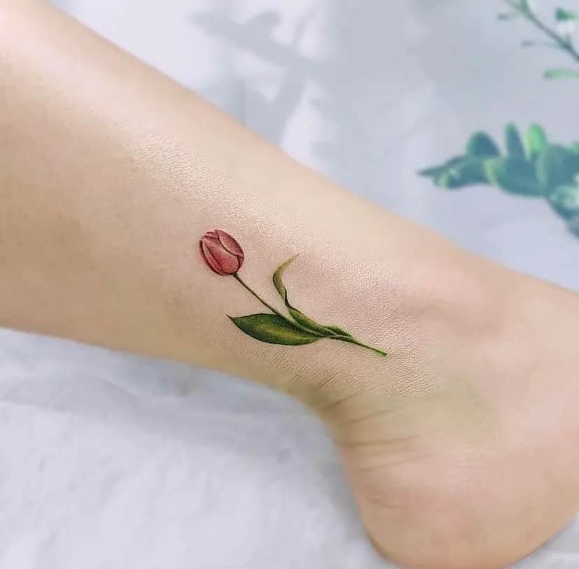 부산타투 서면타투 미니타투 감성타투 튤립타투 꽃타투