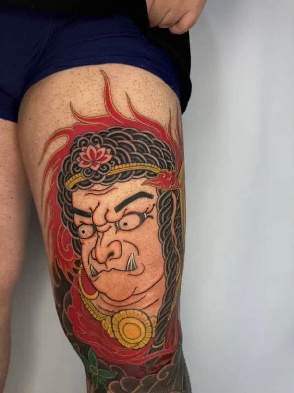 이레즈미 부동명왕타투 컬러이레즈미 부천타투 인천타투 시흥타투 제로타투