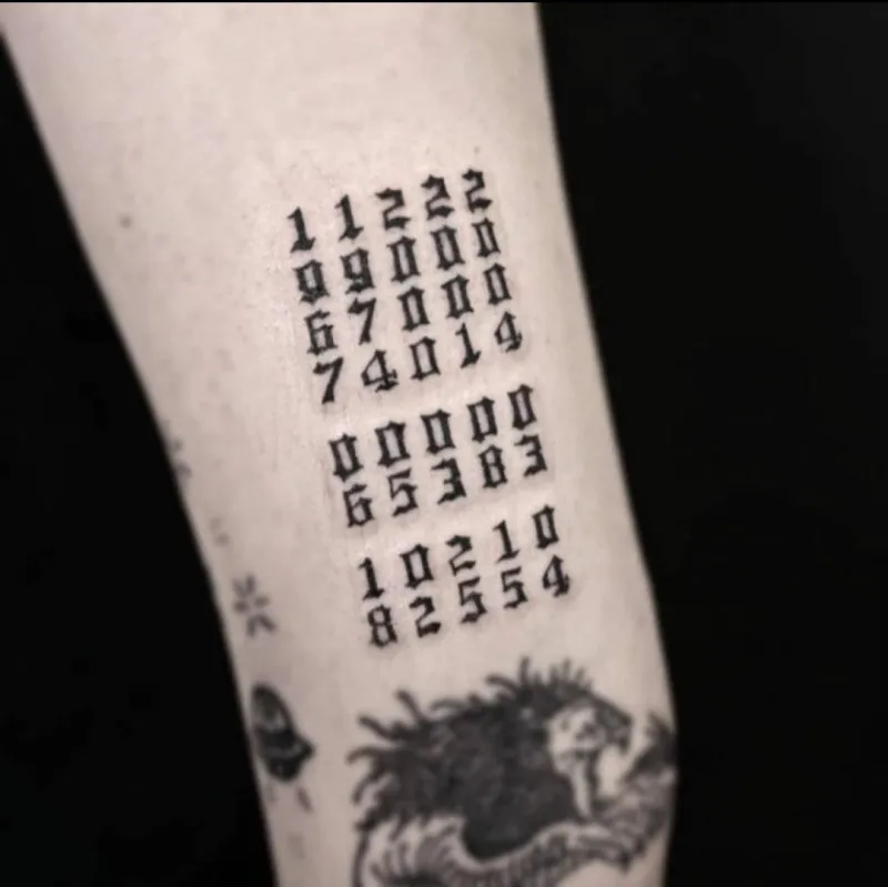 가족 생년월일 레터링