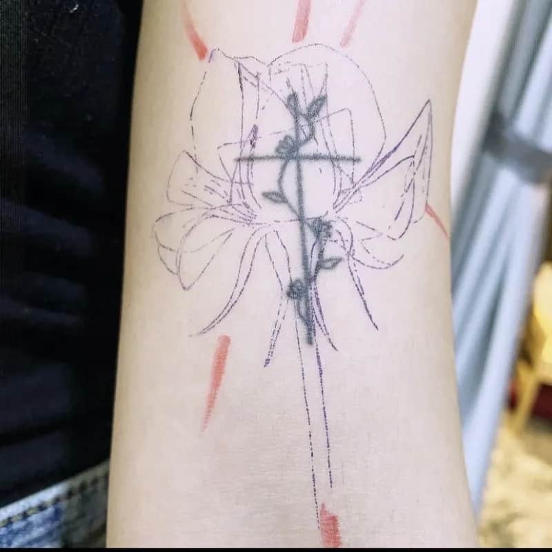 부산타투 서면타투 감성타투 커버업타투 장미타투 꽃타투