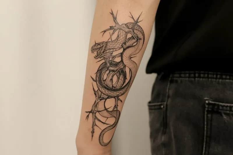 홍대타투, 뱀타투, 가시타투, 팔타투, 서울타투, 타투, tattoo, snaketattoo, seoultattoo, hongdaetattoo