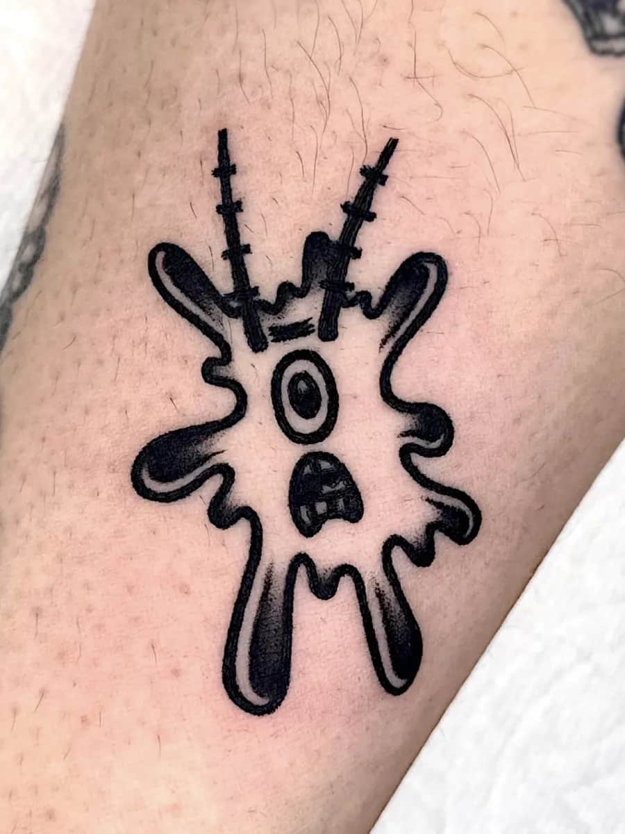 올드스쿨 블랙스쿨 캐릭터타투