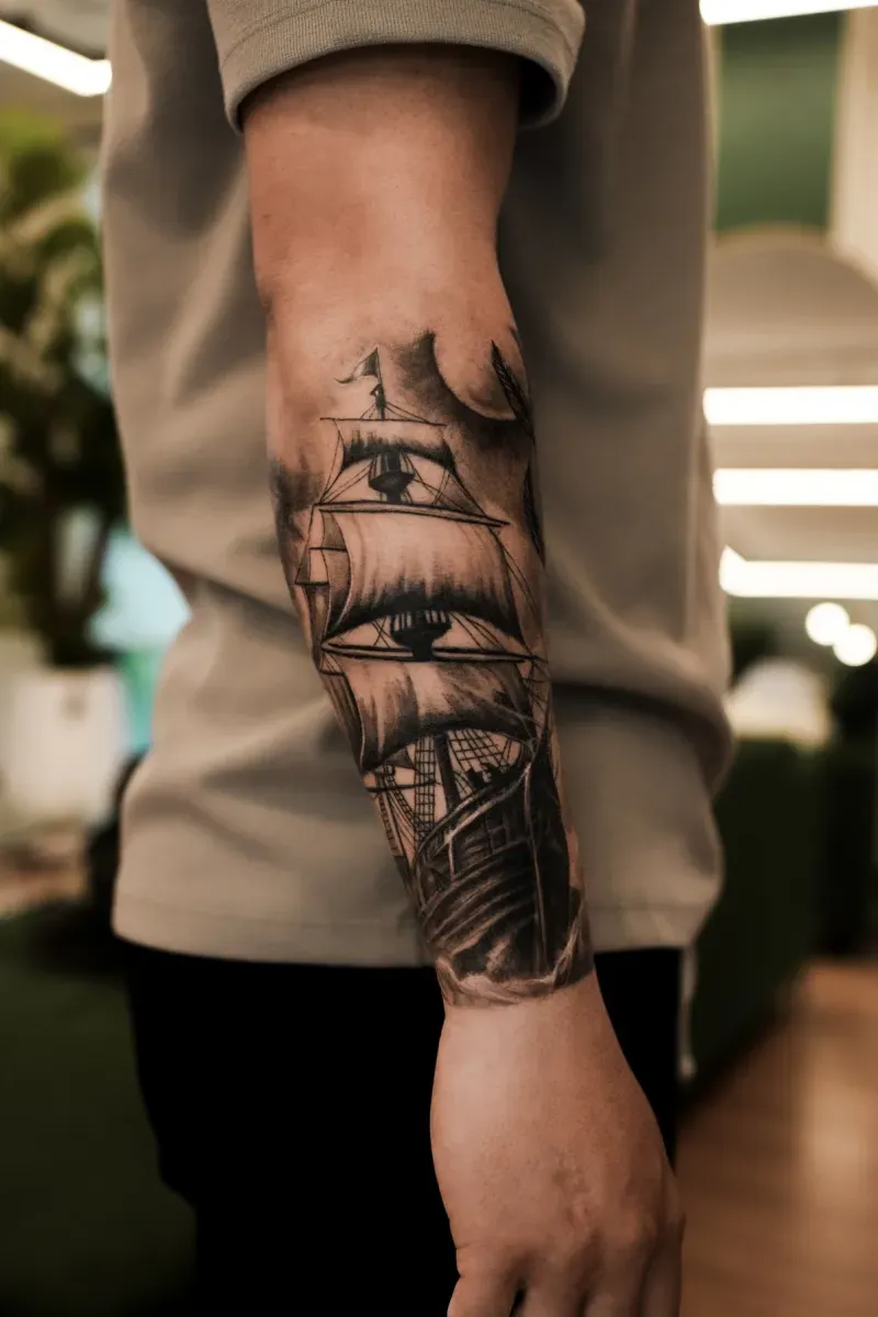 범선 팔 하박 앞뒤 전체