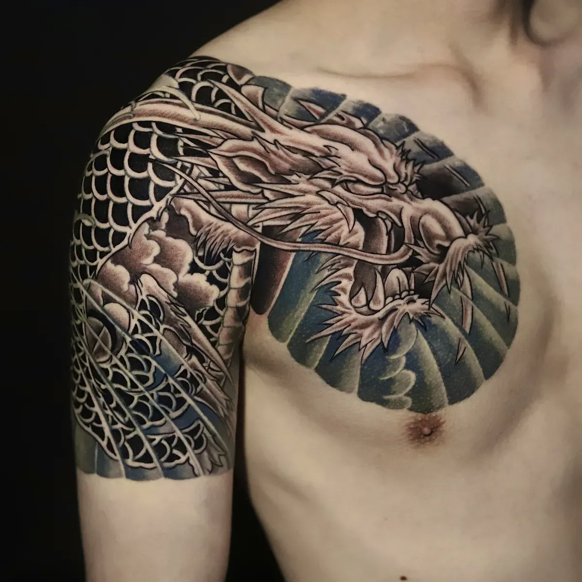 용 가슴 반팔 타샵 쉐이딩