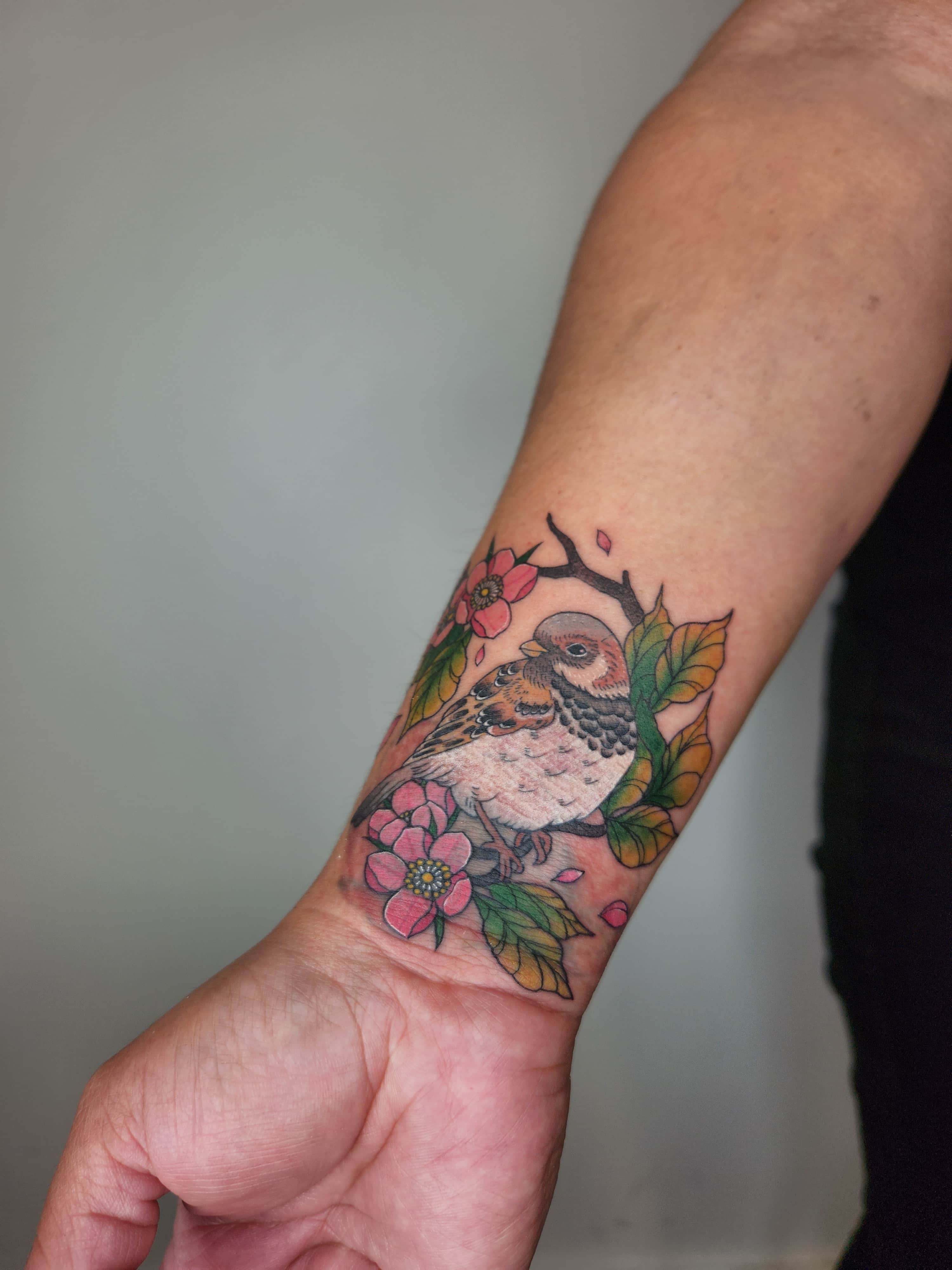 귀여운 참새로 커버업