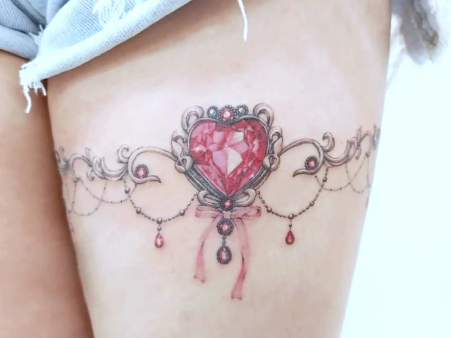 허벅지에 포인트