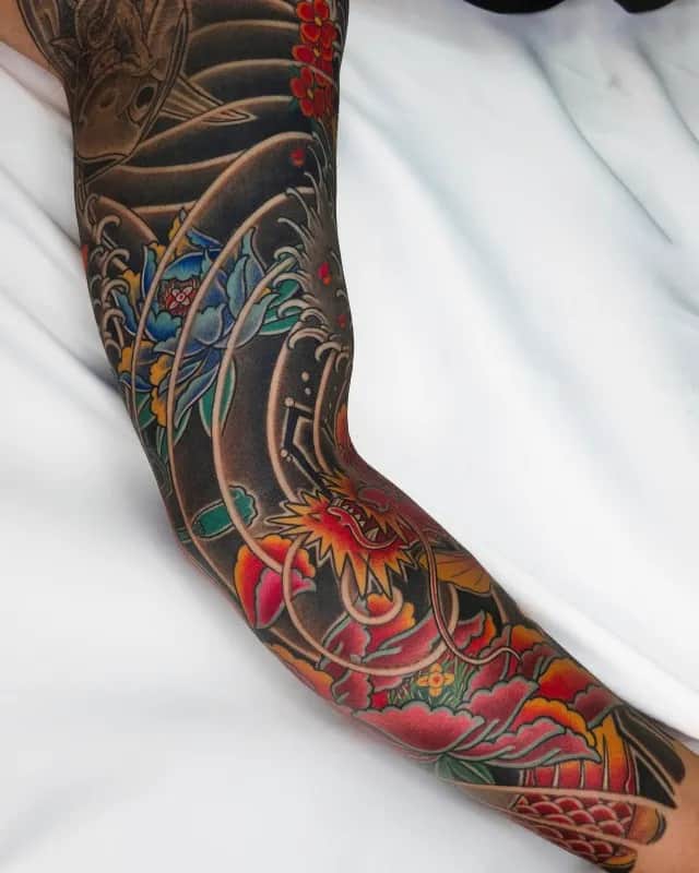 이레즈미 긴팔연장 컬러타투 부천타투 제로 인천 시흥 광명