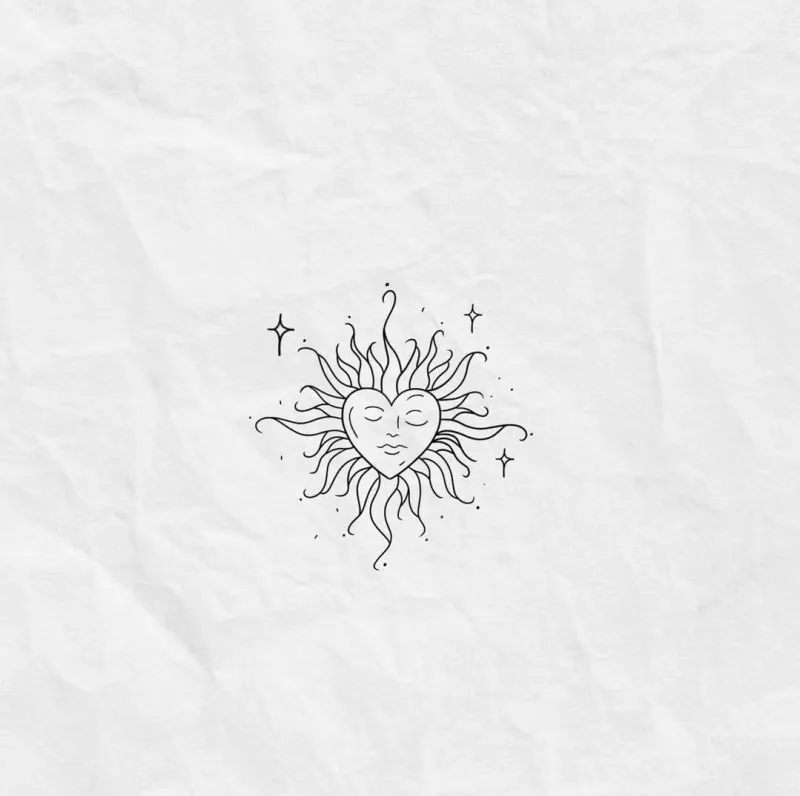 태양타투,하트타투 - 1