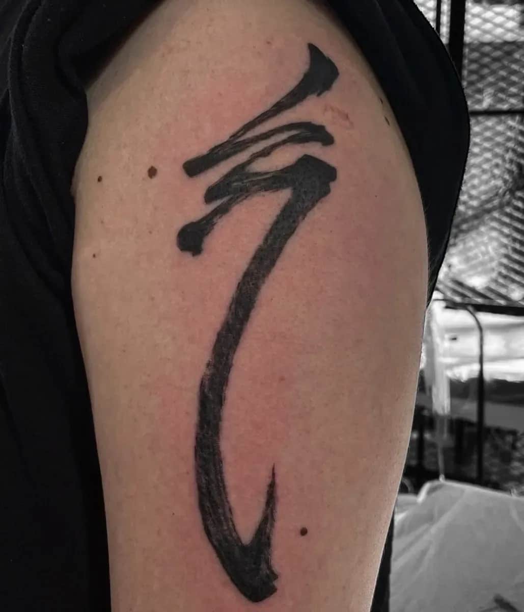 @wan_tattooer 붓스트로크 한문