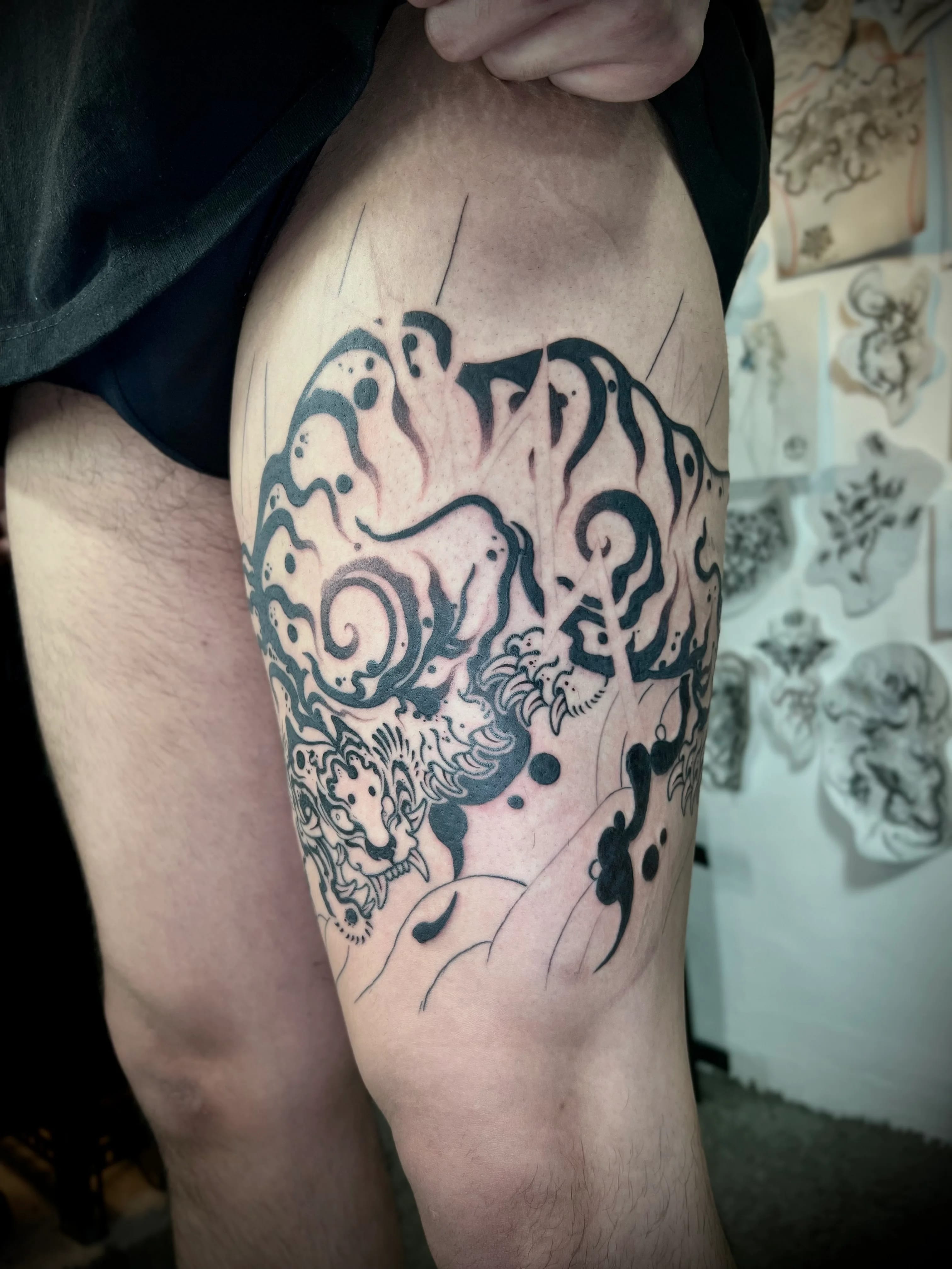 묘당, 호랑이와 번개 진행중