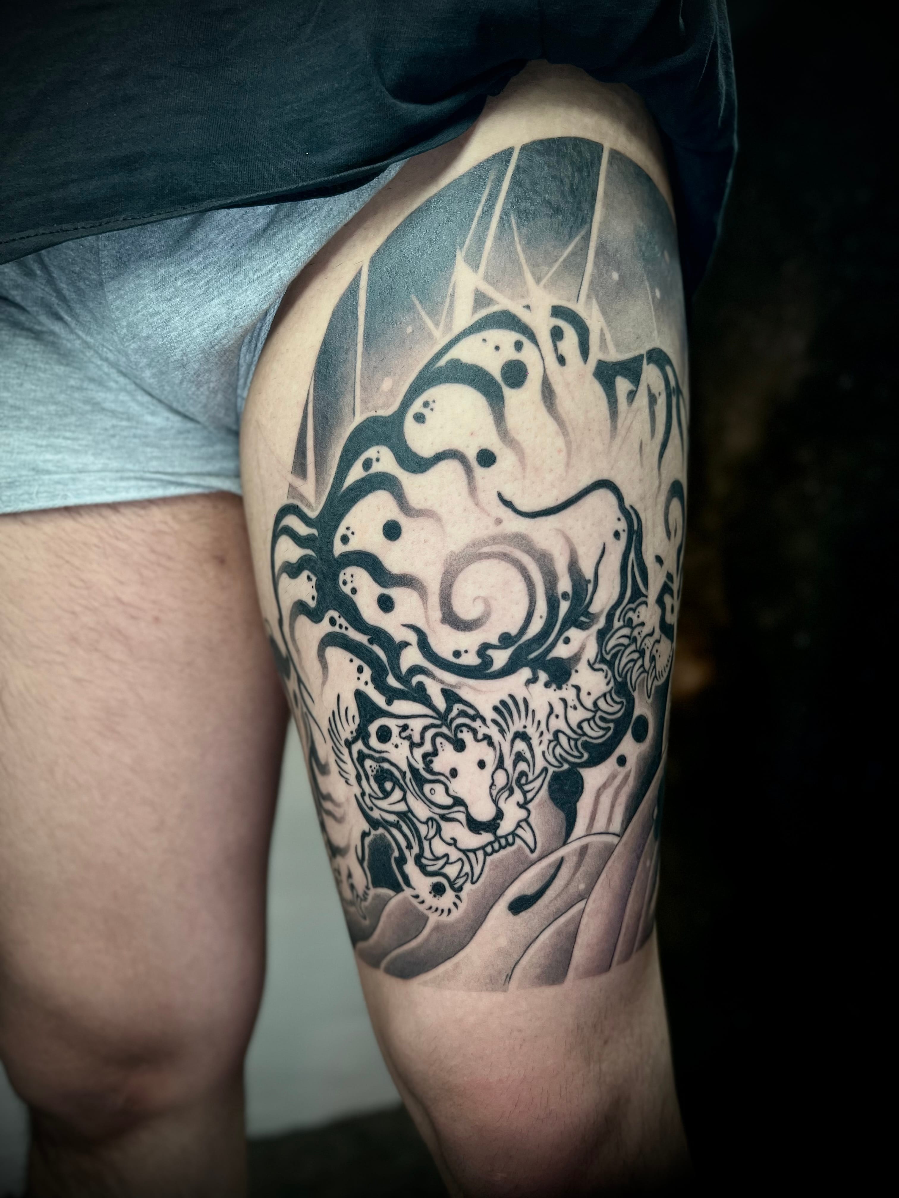 묘당, 허벅지 호랑이