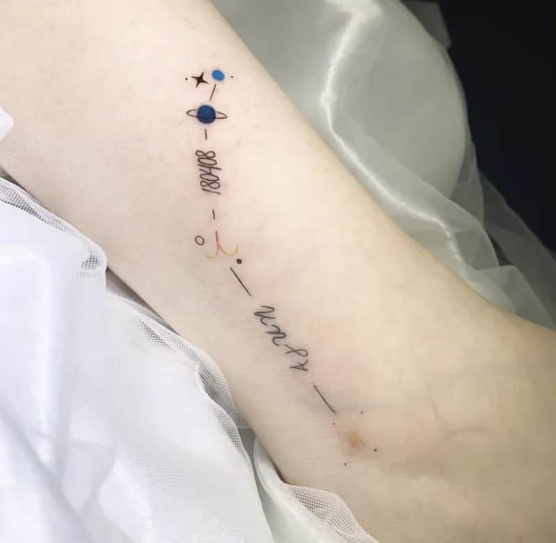 부산타투 서면타투 미니타투 감성타투 레터링 발목타투