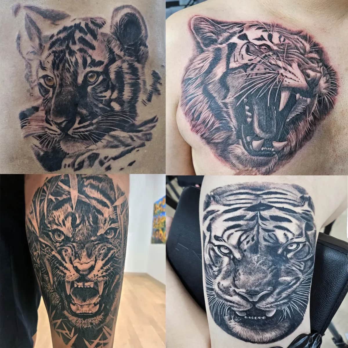 호랑이타투 블랙앤그레이타투 가슴타투 허벅지타투 인천타투 부천타투 부평타투 김포타투 최상의 작품을 만들어드립니다