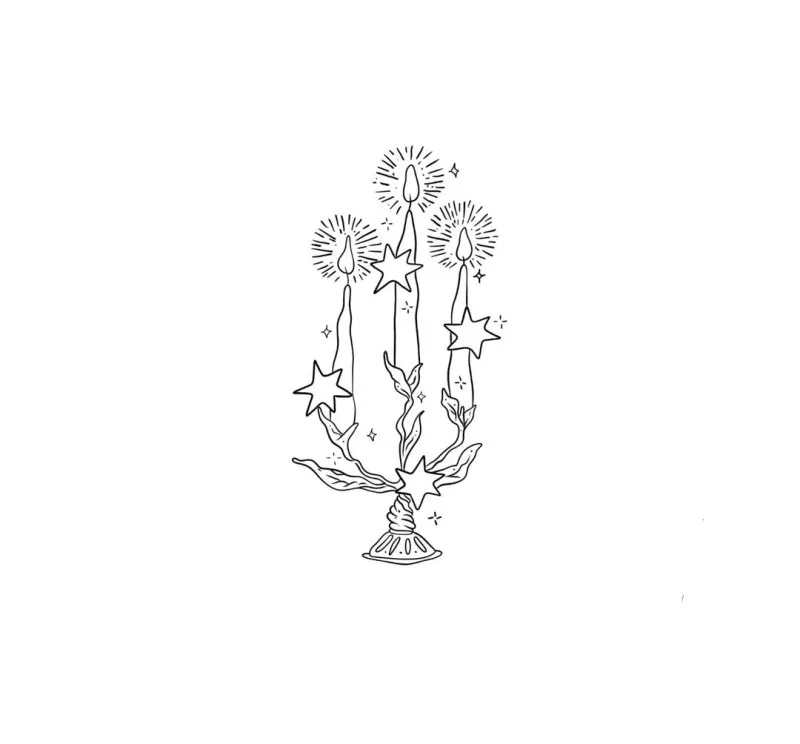 촛불타투,빈티지타투 - 1